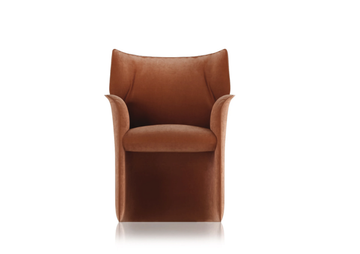 BEAT - Upholstered easy chair with armrests by Natuzzi Italia - view 3